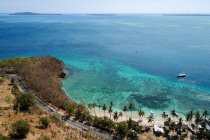 Veduta aerea di Kecinan Beach, Lombok, Indonesia — Foto stock