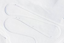 Вид сверху на трассу в горах, Спортгаштайн, Гаштайн, Зальцбург, Австрия — стоковое фото