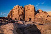 Antike Gräber, Petra, Jordanien — Stockfoto