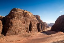Paesaggio desertico, Wadi Rum, Giordania — Foto stock