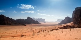 Paesaggio desertico, Wadi Rum, Giordania — Foto stock