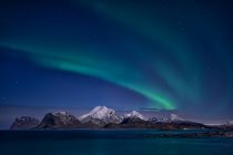 Northern lights, Lofoten, Nordland, Norway — Stock Photo