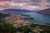 Vista sulla città della Nuova Zelanda — Foto stock