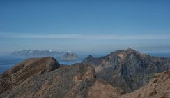 Blick vom Mastadfjellet, Vaeroy, Lofoten, Nordland, Norwegen — Stockfoto