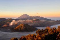 Mount Bromo at sunset, East Java, Indonesia — Stock Photo