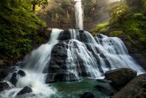 Waterfall in a Ciletuh-Palabuhanratu geopark, West Java, Indonesia — Stock Photo