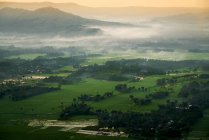 Вид с воздуха на затопленные рисовые поля, Индонезия — стоковое фото