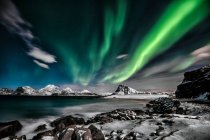 Northern lights, Lofoten, Nordland, Norvegia — Foto stock