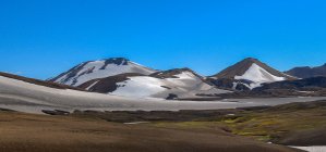 Paysage dramatique le long du sentier de randonnée Landmanalaugar-Thorsmork, Islande du Sud, Islande — Photo de stock