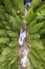 Vue aérienne d'une cascade alpine près de Gastein, Salzbourg, Autriche — Photo de stock