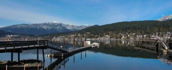 Rocky Point pier, Port Moody, British Columbia, Canadá — Fotografia de Stock