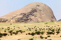 Formazione rocciosa nel deserto, Arabia Saudita — Foto stock