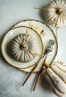 Decorazioni festive di zucche di ceramica di Ringraziamento — Foto stock