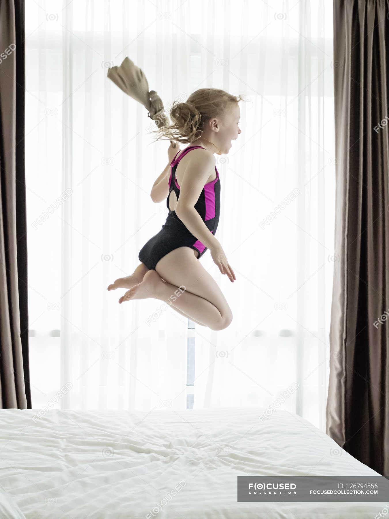 girl in swimming costume