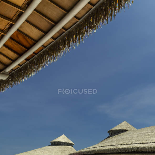 Традиционные индонезийские крыши — стоковое фото