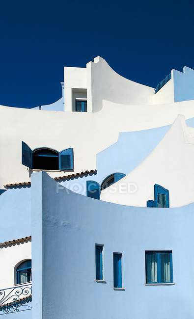 Casas coloridas fachadas — Fotografia de Stock