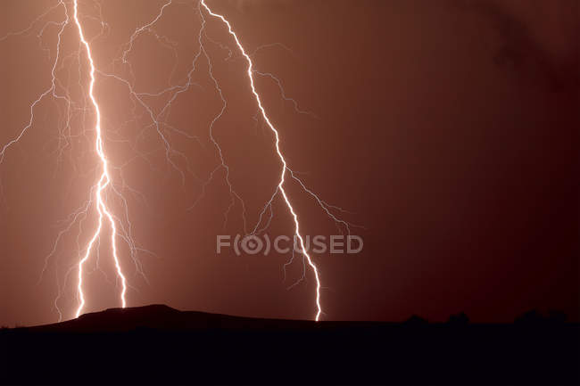 Природи Святковий феєрверк над Діксі Хілл — стокове фото