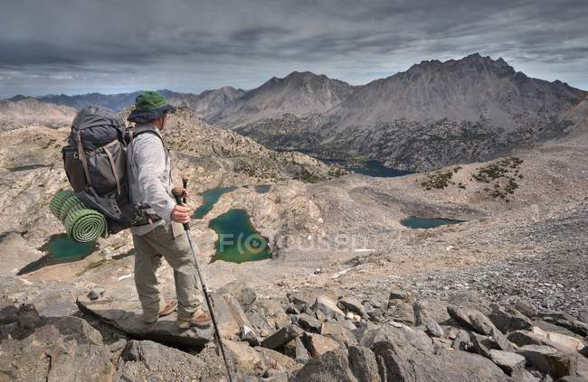 Wanderer auf dem Glen Pass — Stockfoto