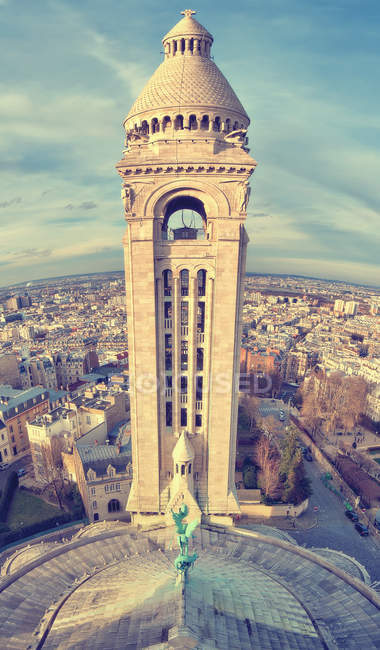 Vista di Parigi dall'alto del Sacre Coeur — Foto stock