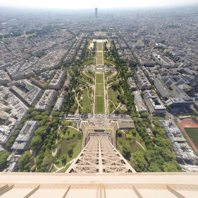 City seen from the Eiffel Tower — Stock Photo