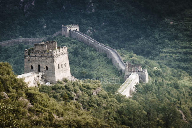 Watch towers on Great Wall — Stock Photo