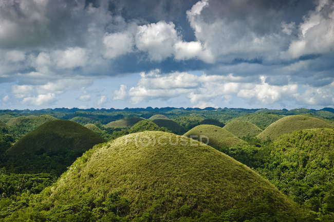 Chocolate hills in Bohol island — Stock Photo