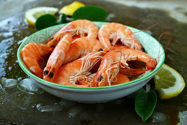 Pre cooked shrimps — Stock Photo