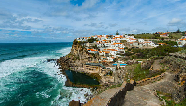 Portugiesische Küstenstadt — Stockfoto