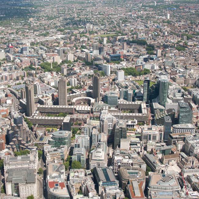 Aerial view of Barbican and surrounding cityscape — Stock Photo