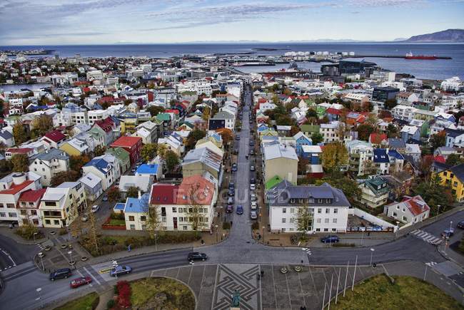 Centro storico della città Reykjavik — Foto stock