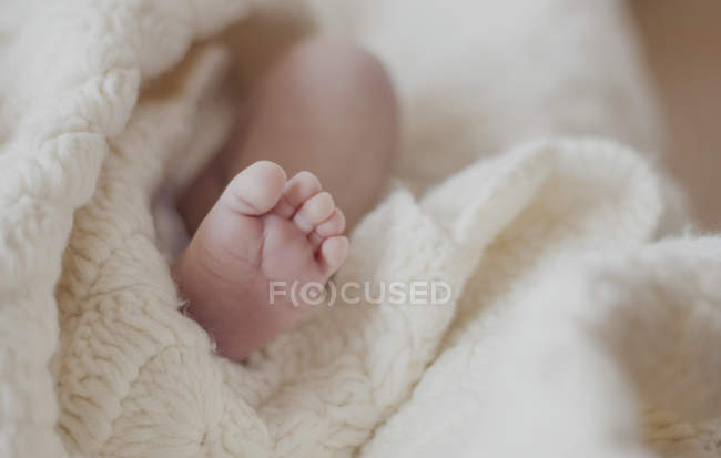 Piccolo piede del bambino — Foto stock