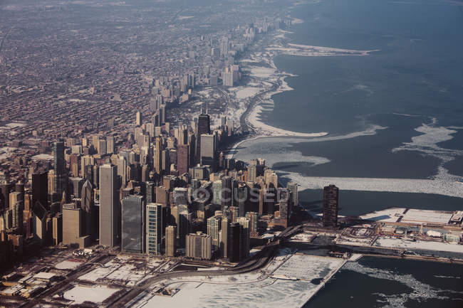 Veduta aerea di Chicago — Foto stock