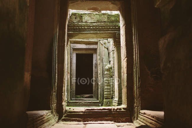 Angkor Thom Temple Passageway — Stock Photo