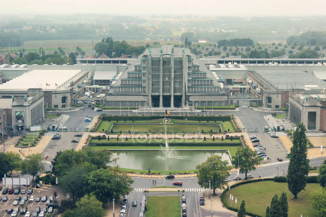 Vista sobre a arquitetura de Bruxelas — Fotografia de Stock