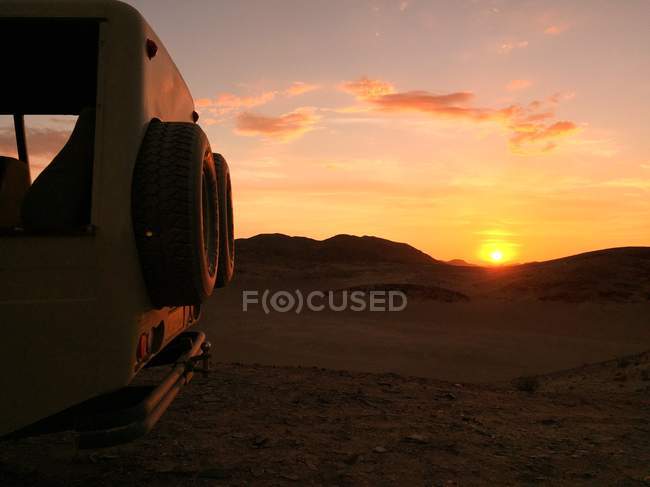 Namibia, desert at sunset — Stock Photo