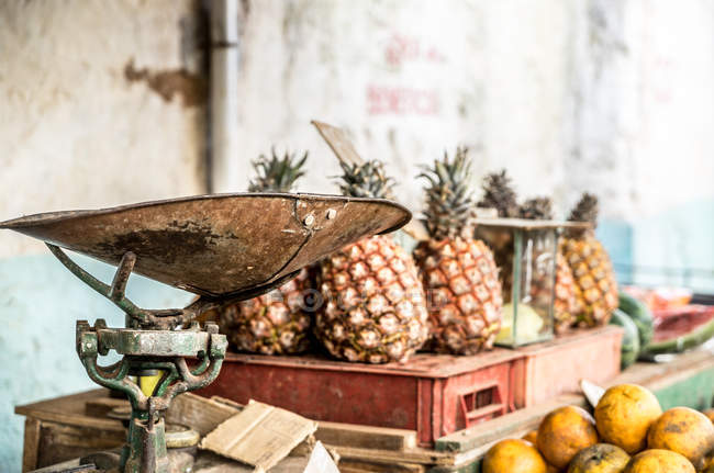 Épicerie d'ananas, La Havane, Cuba — Photo de stock