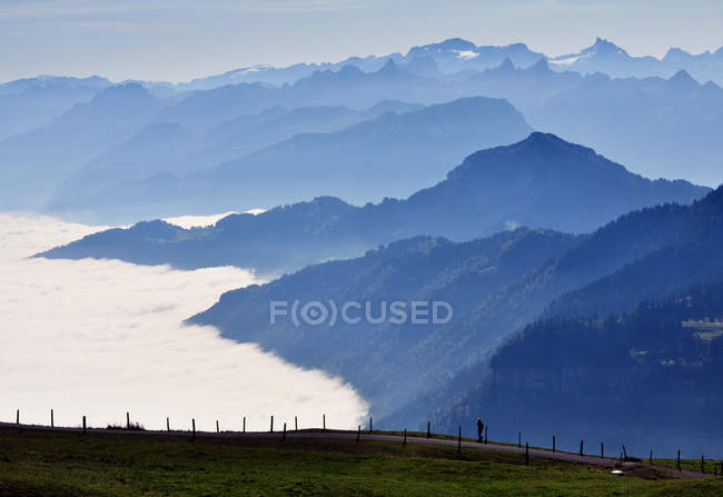 View from Mount Rigi, Switzerland — Stock Photo