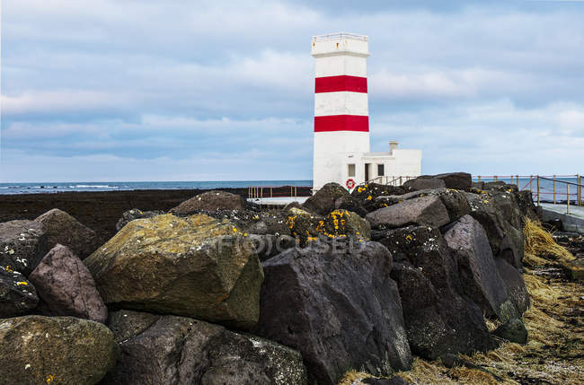 Leuchtturm von Gardskagaviti, Island — Stockfoto