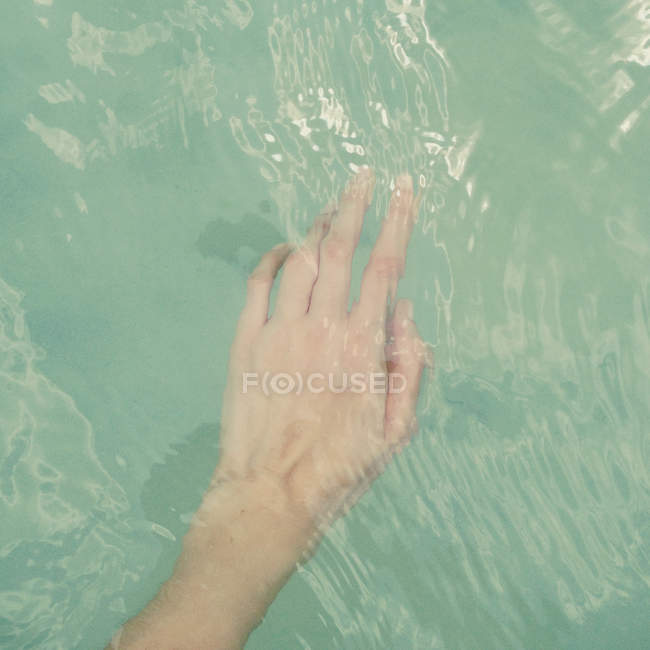 Hand under water — Stock Photo