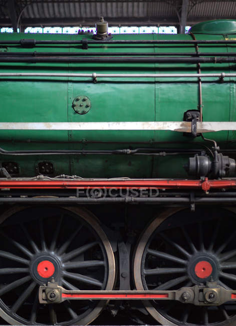 España, primer plano del tren de vapor - foto de stock