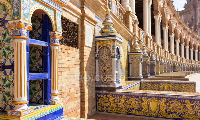 Buildings architecture in Seville — Stock Photo