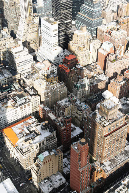 Ombra dell'Empire State Building su Manhattan — Foto stock