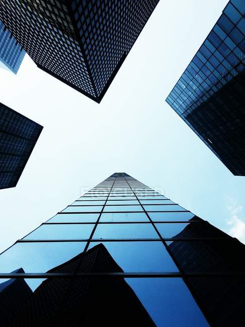 Vista dei grattacieli nel distretto finanziario — Foto stock