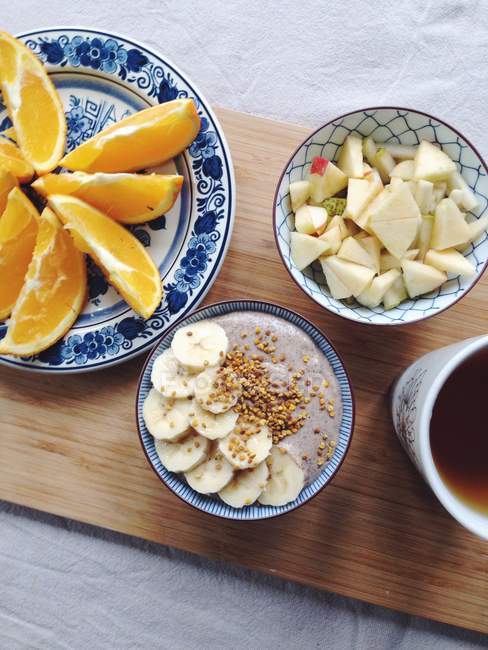 Blended chia seed porridge — Stock Photo