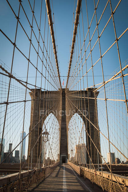 Ponte di Brooklyn durante il giorno — Foto stock