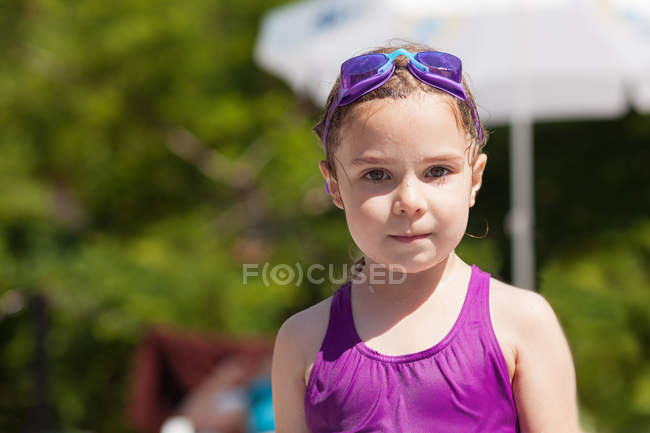 Girl in swimming costume — Stock Photo