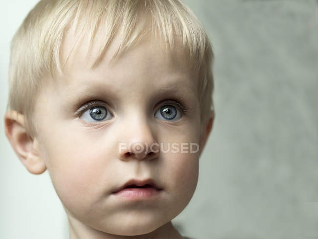 Portrait of boy with blue eyes — Stock Photo