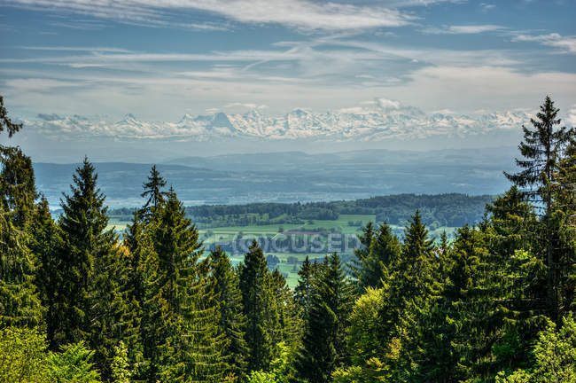 Landscape from Le Chasseral mountain — Stock Photo
