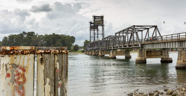 Vista panorámica de Old Bridge, Batemans Bay, Nueva Gales del Sur, Australia - foto de stock