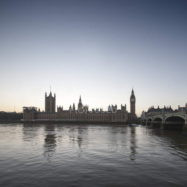 Vista panorámica del Parlamento, Londres, Reino Unido - foto de stock
